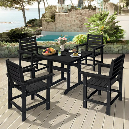 Patio Table and Chairs Set 7 Pieces