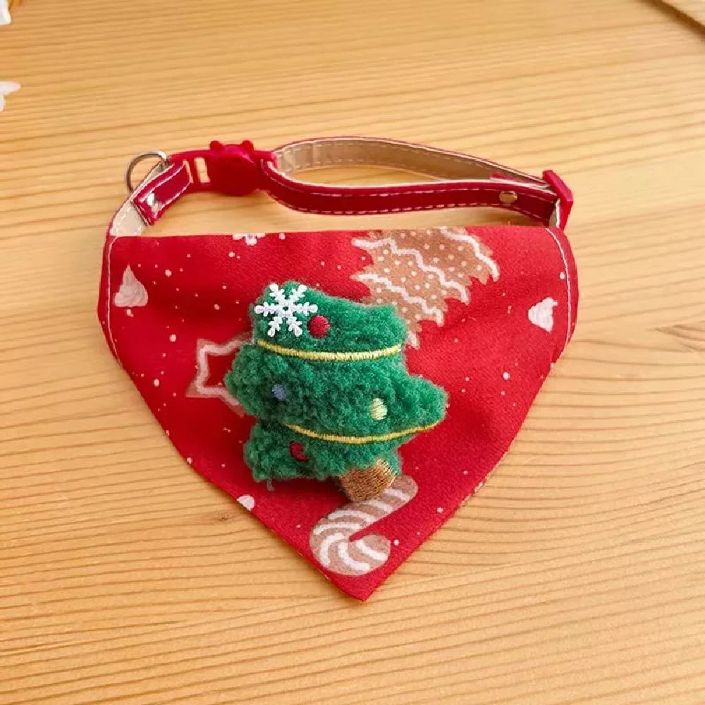 25 New Christmas Dog Triangle Scarf Collars