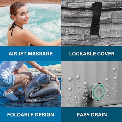 Inflatable Hot Tub Spa 3-5 Person