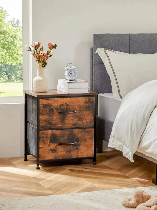 Nightstand Bedside Table Storage
