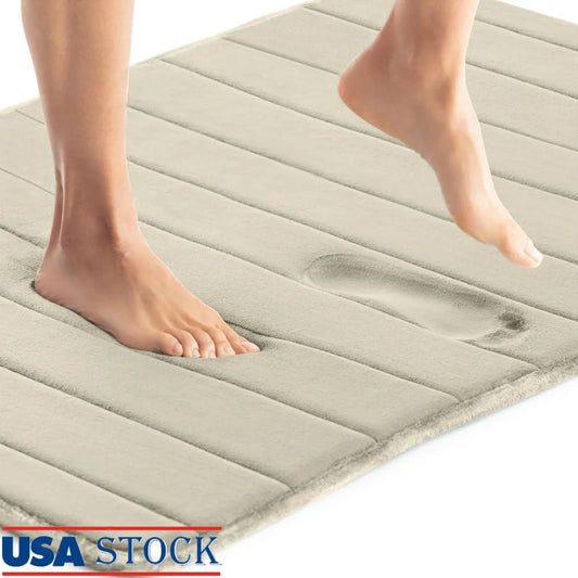 Thick Memory Foam Bath Mat Ultra Absorbent
