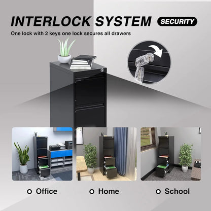 4 Drawer Filing Cabinet, Metal Vertical Cabinet