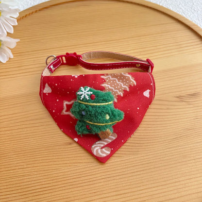 25 New Christmas Dog Triangle Scarf Collars