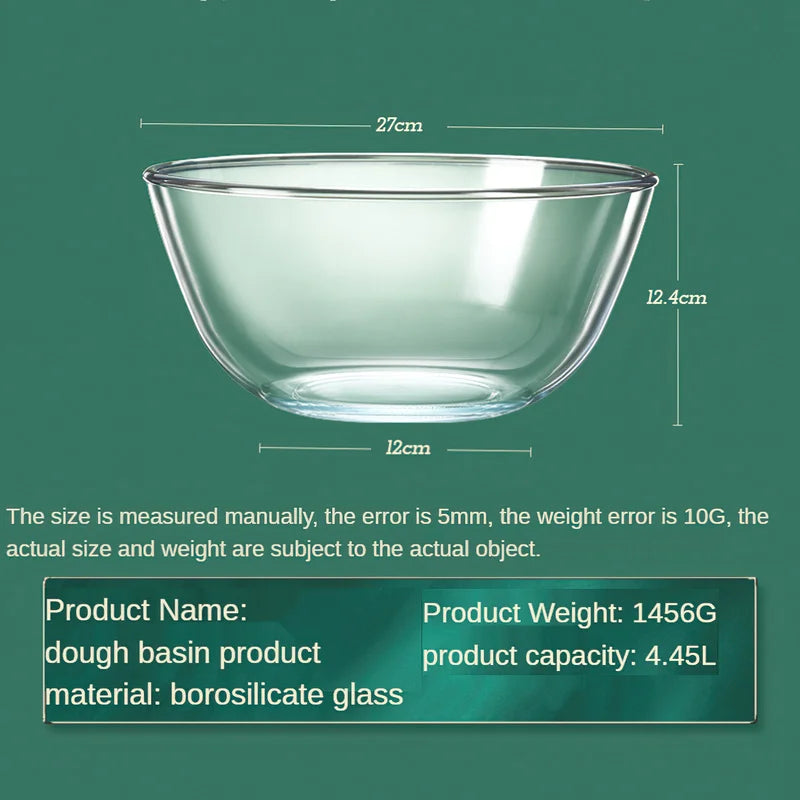4.45ml Large Capacity Glass Bowl