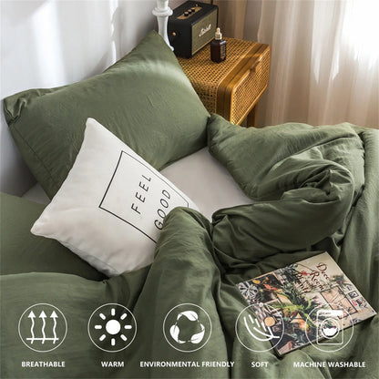 Soft Reversible Washable Bedding Comforter Set