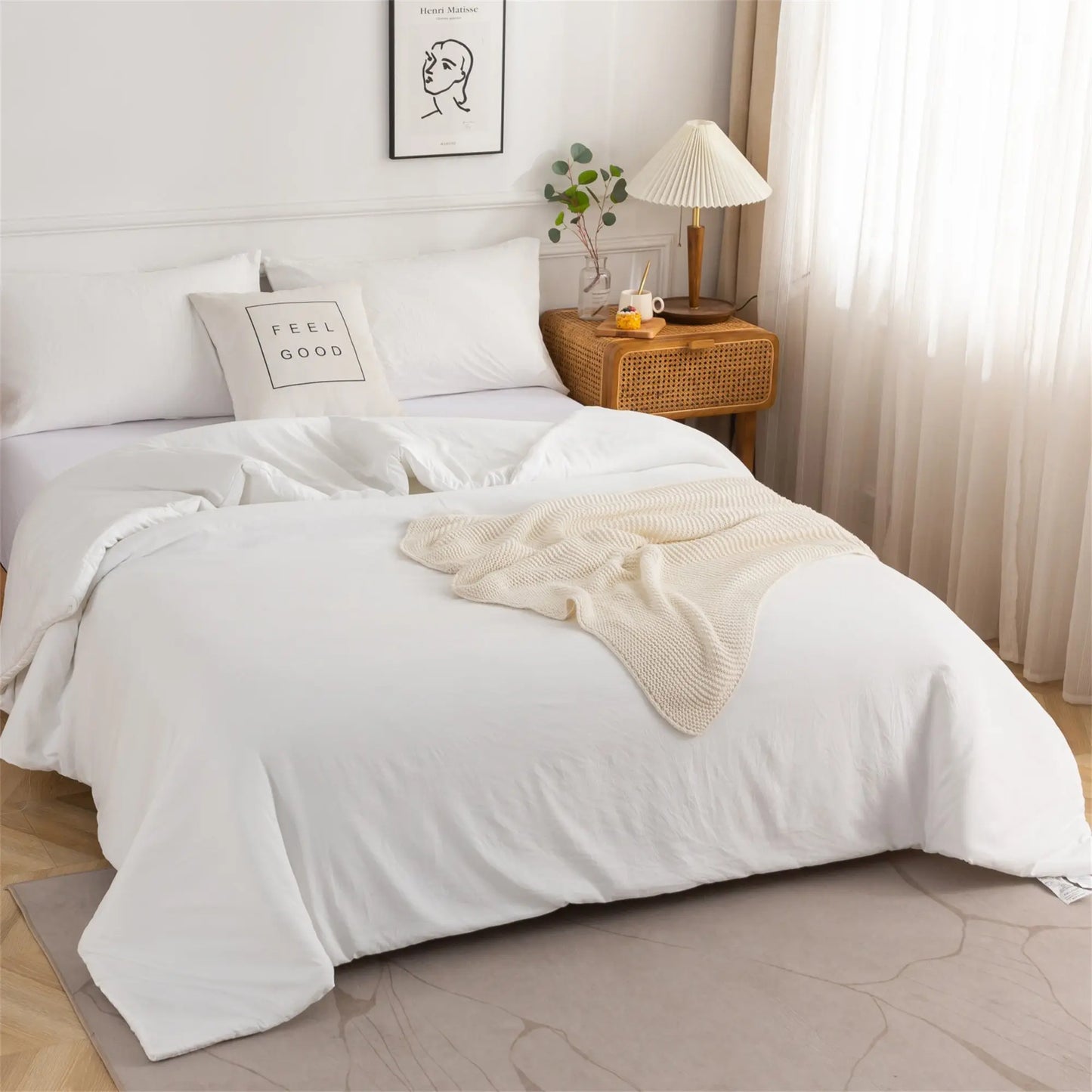 Soft Reversible Washable Bedding Comforter Set