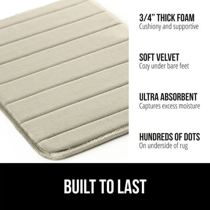 Thick Memory Foam Bath Mat Ultra Absorbent