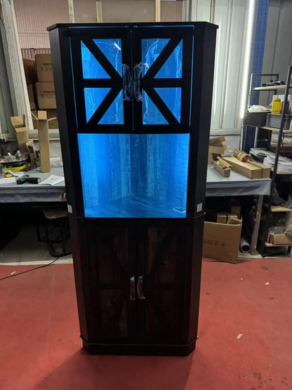 67" Tall Farmhouse Storage Cabinet