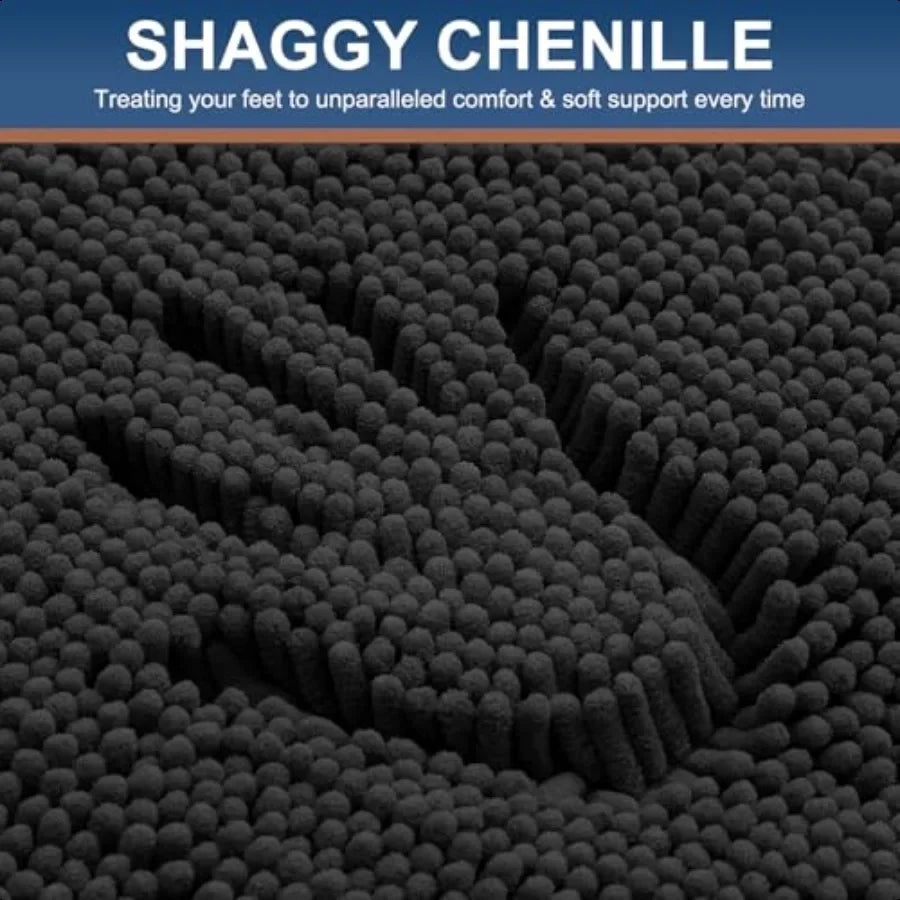 Luxury Chenille Bathroom Rugs 30x20 Extra Soft