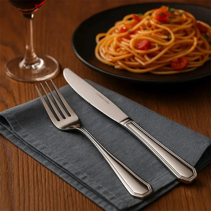 16-Pieces Luxury Premium Silverware Dinnerware Tableware Set