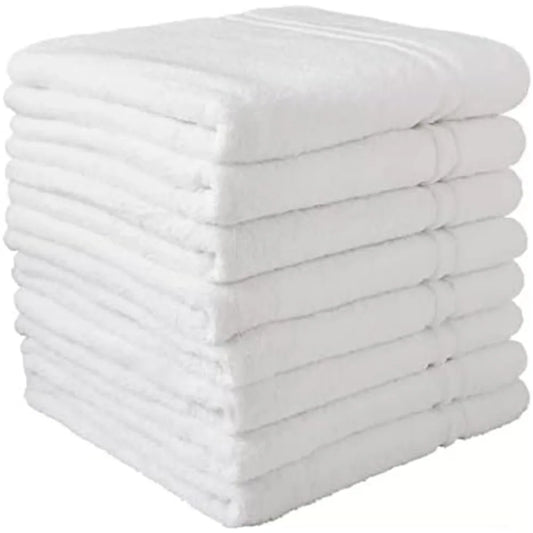 Commercial Hospitality Towels  (White,  (8 CT)), 24inch x 50inch