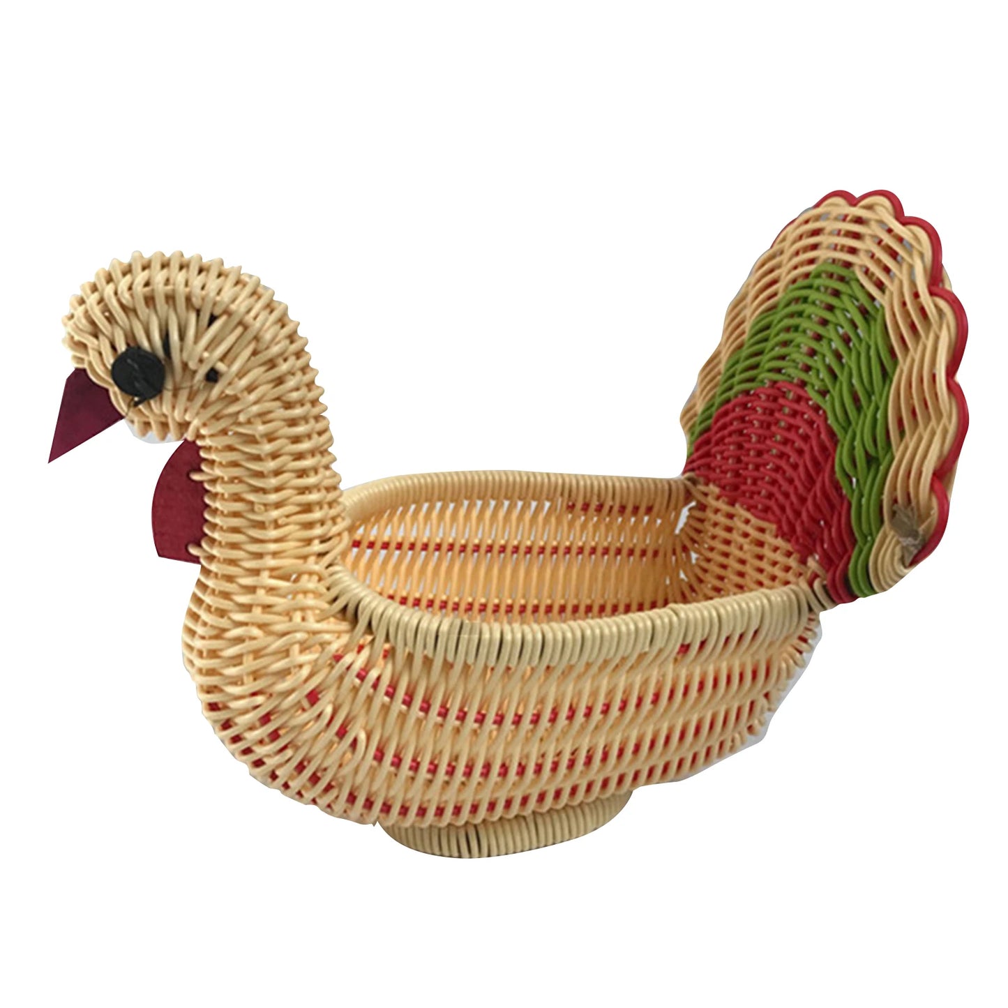 Rattan Woven Storage Basket - Handcrafted and Charming