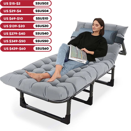 Camping Cot with Mattress