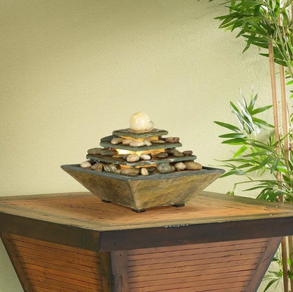 Zen Stone Feng Shui Ball Water Fountain