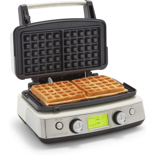 2-Square Belgian & Classic Waffle Iron