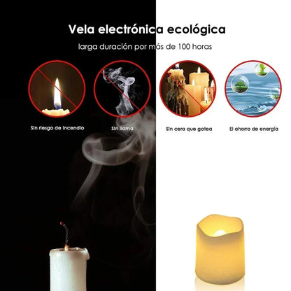 Realistic Flameless LED Candles Battery Operated