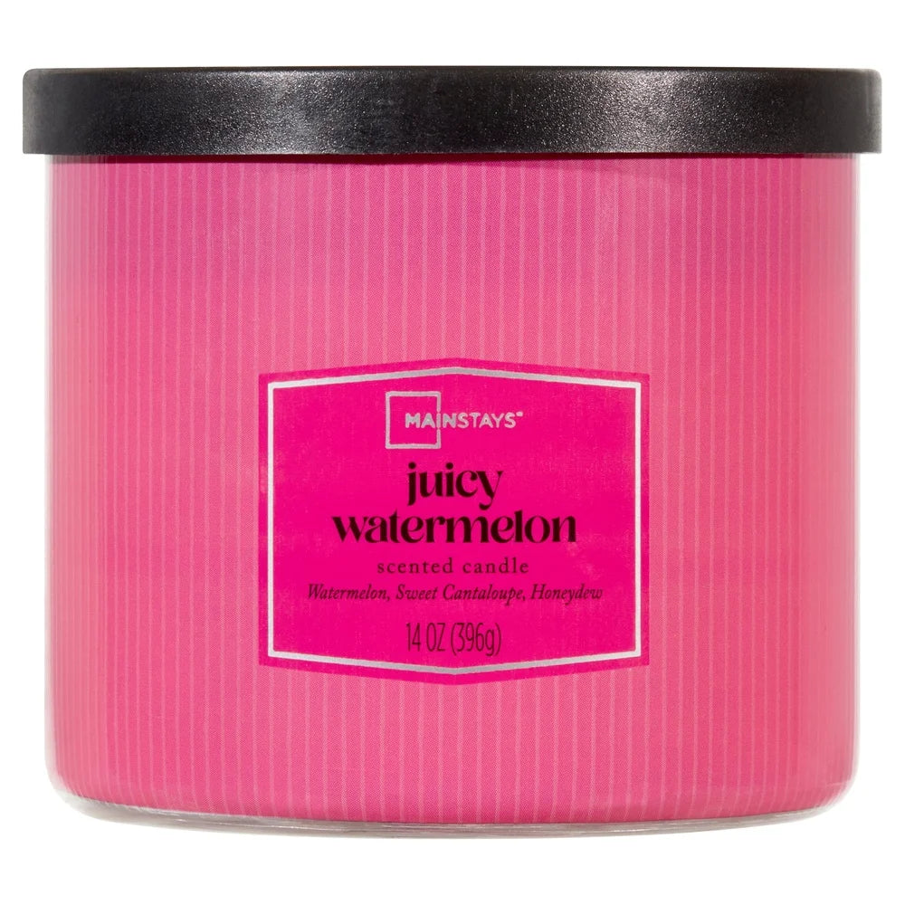 3-Wick Juicy Watermelon Scented Candle