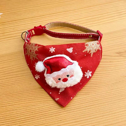 25 New Christmas Dog Triangle Scarf Collars