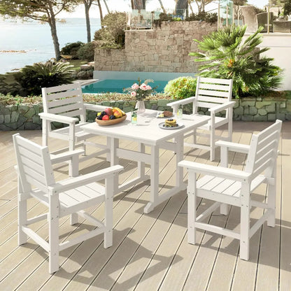 Patio Table and Chairs Set 7 Pieces