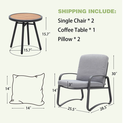 3 Piece Rocking Bistro Set