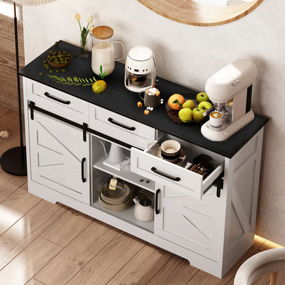 Sideboard Buffet Cabinet w/ Adjustable Shelves