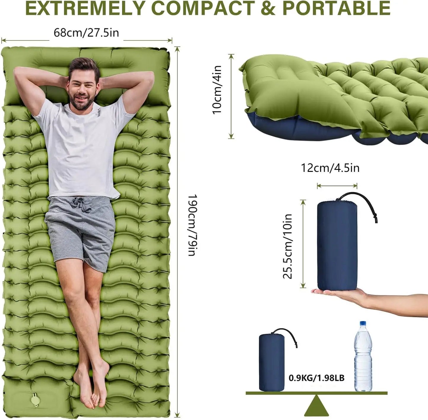 Outdoor Camping Super Thick  Inflatable Sleeping Mat