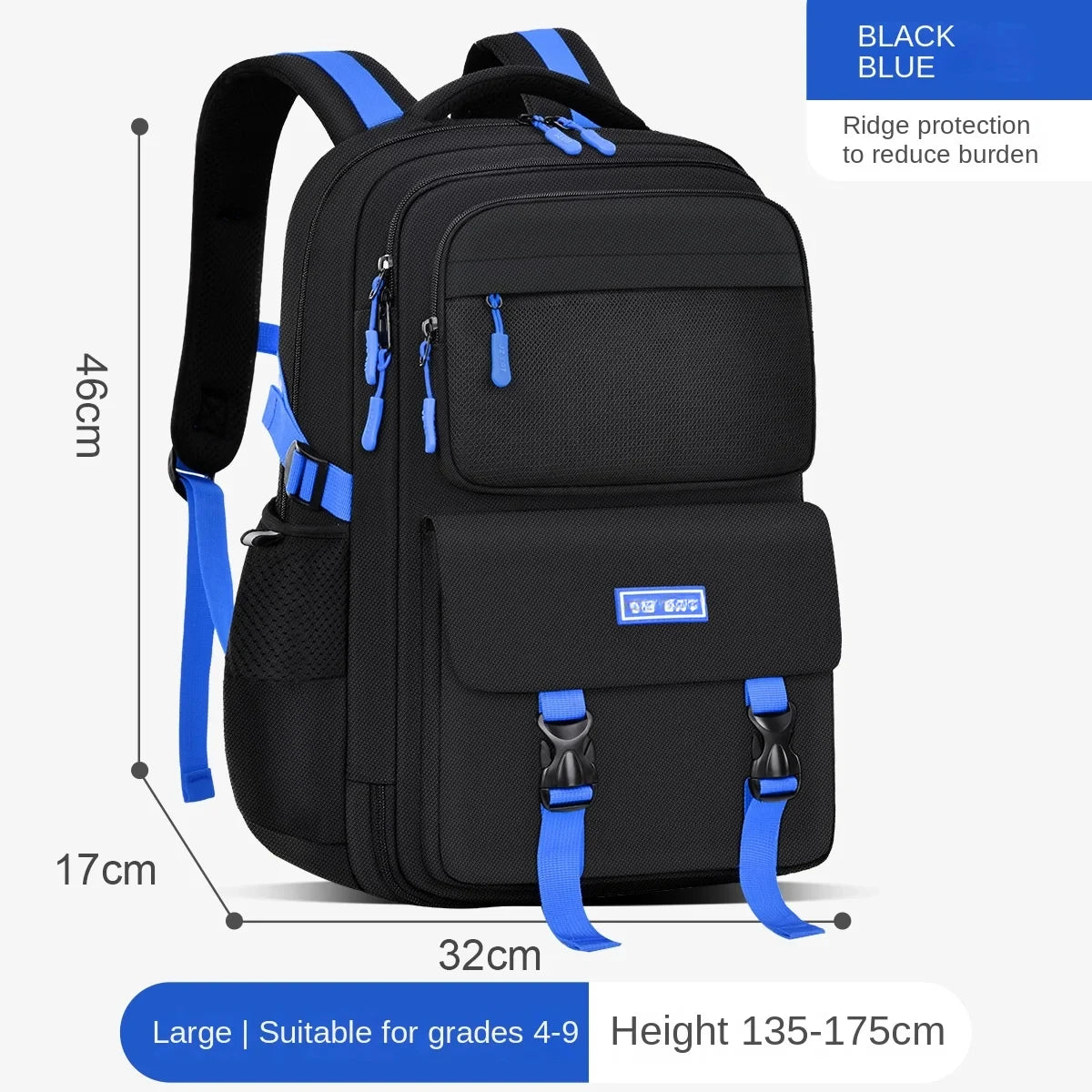 Boys Large Capacity Waterproof Backpack School Bag