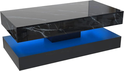 Modern Stylish Coffee Table with LED Lights