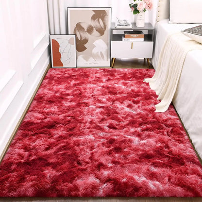 Lochas Super Soft Plush Tie Dye Velvet Rugs for Home Decor Large Size shaggy Rug Fluffy Carpet For Living Room Bedroom Kids Room
