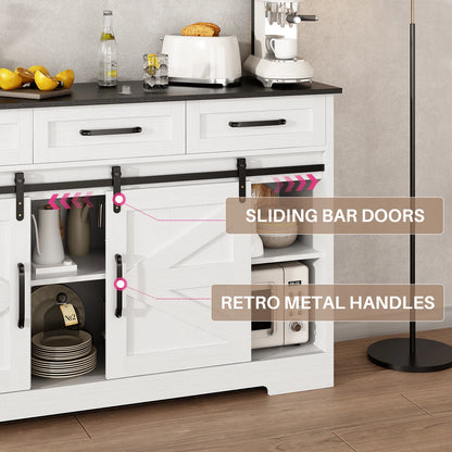 Sideboard Buffet Cabinet w/ Adjustable Shelves