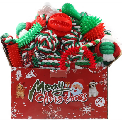 Christmas Dog Toys Bulk 15 Pack
