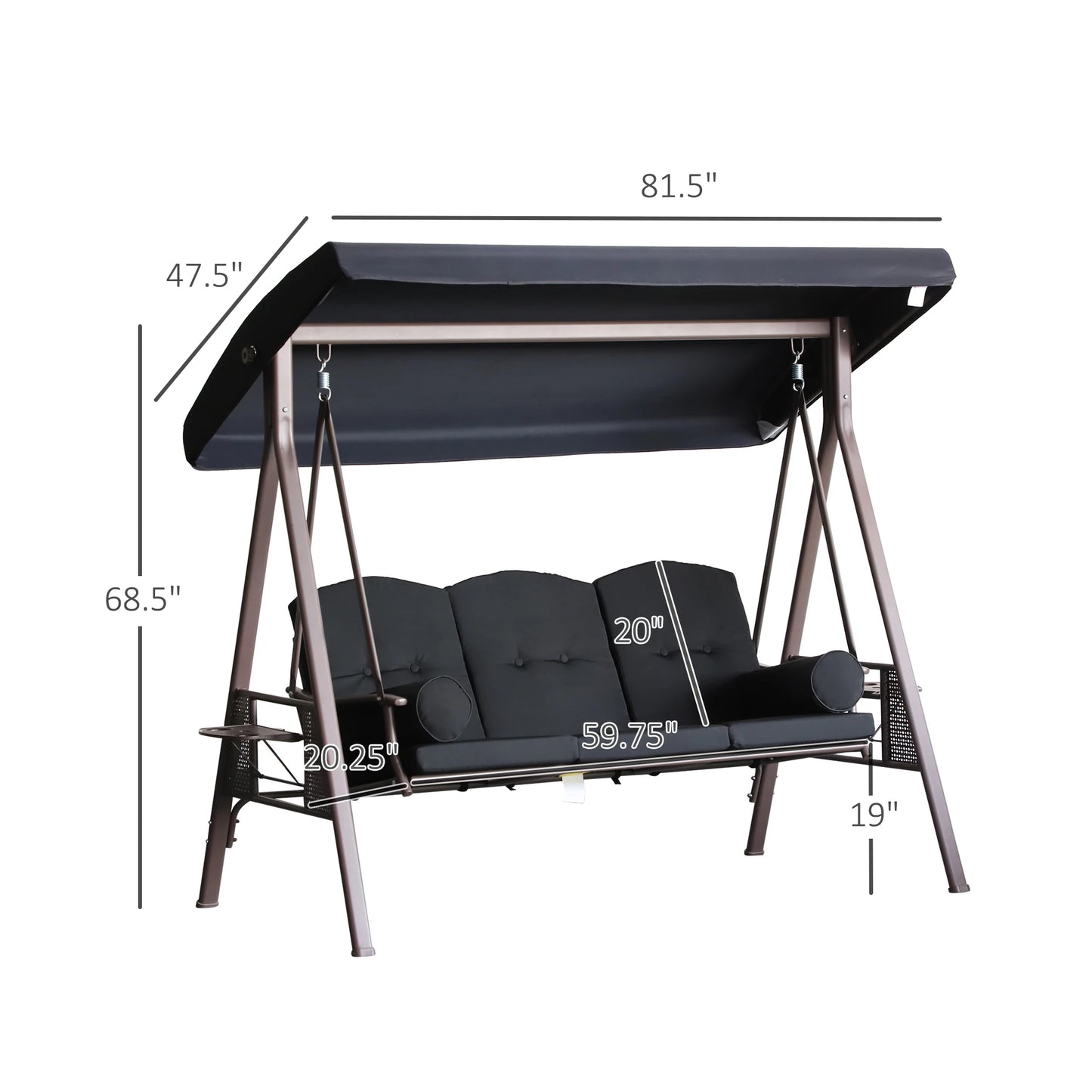 3-Person Outdoor Canopy Patio
