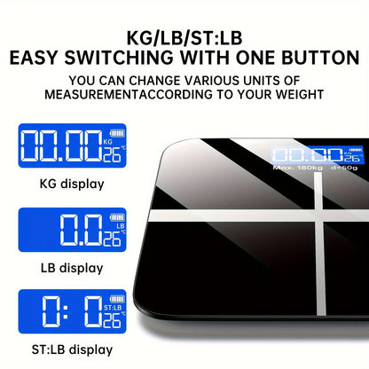 Digital Bathroom Scale 396lb, High-Precision