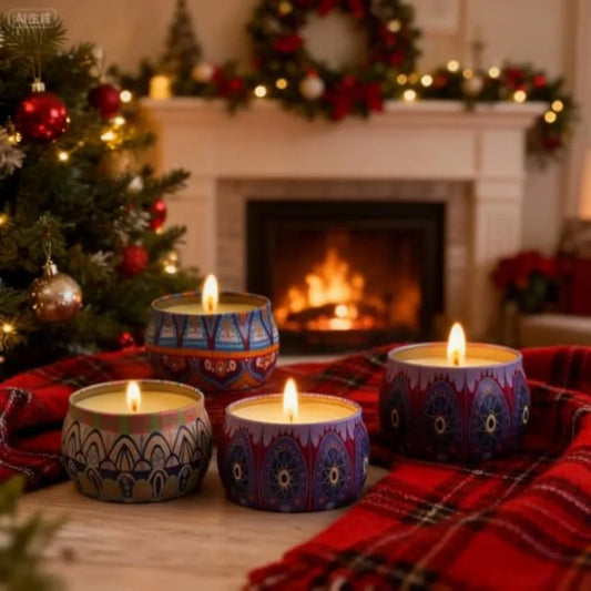 4 Large 4.4 Oz Aromatherapy Candles