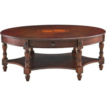 Solid Wood Coffee Table with Drawer