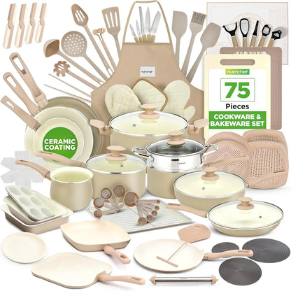 54 Piece Professional Grade Kitchen Cookware Set