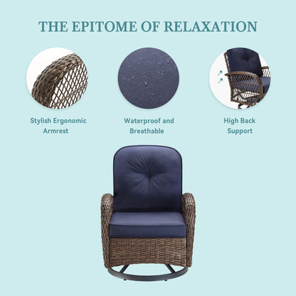 3 Piece Patio Furniture Set