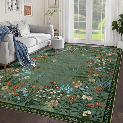 Boho Washable Rugs Soft Indoor Carpet
