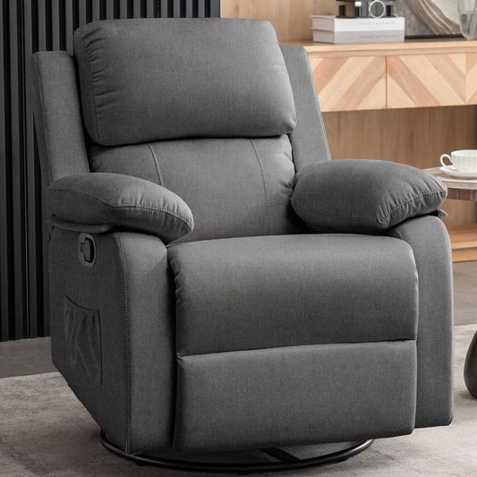 Recliner Chair, Swivel Rocker for Adults