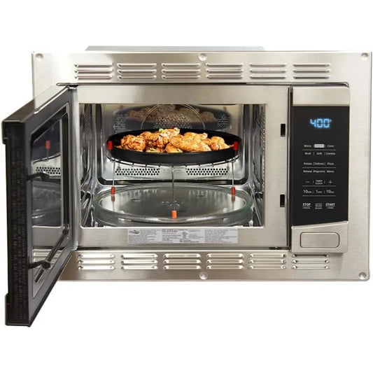 Stainless Steel Microwave Built In Air Fryer