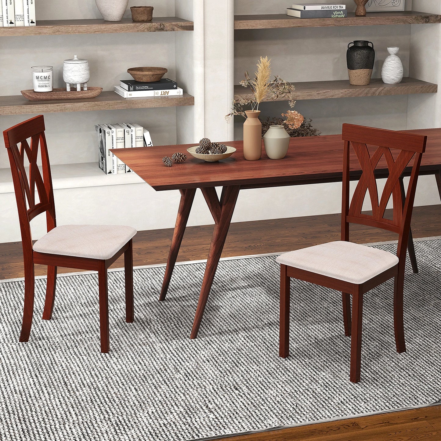 Armless Dining Chairs Set of 4