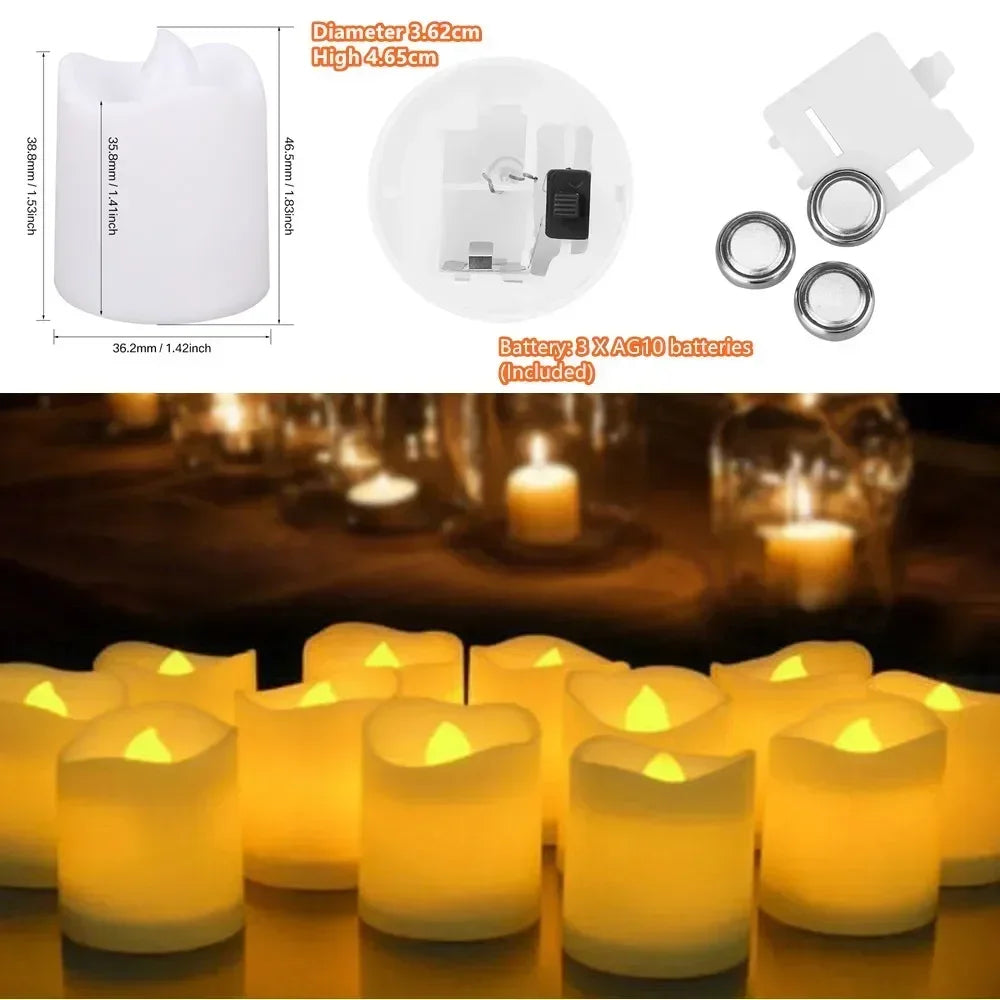 Realistic Flameless LED Candles Battery Operated