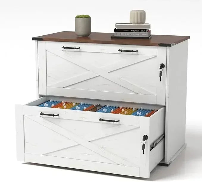 2 Drawer File Cabinet with Lock