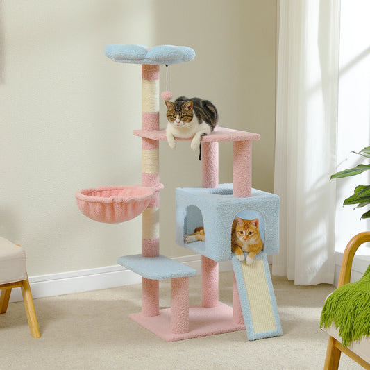 Multi-Level Cat Tower Sisal Covered Scratching Posts