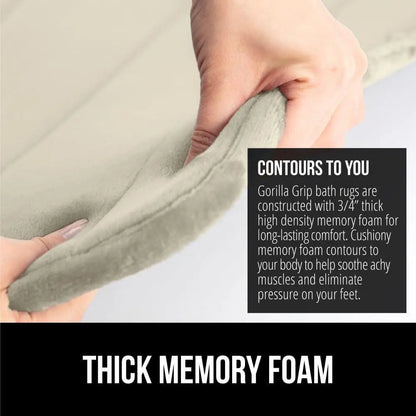 Thick Memory Foam Bath Mat Ultra Absorbent