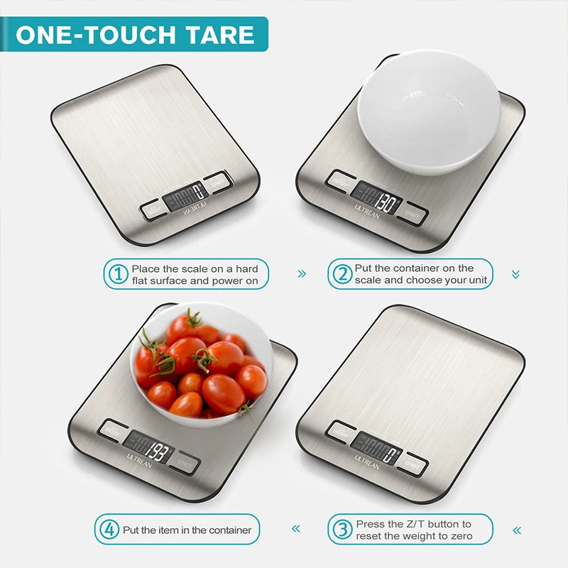Digital Kitchen Scale - ULTREAN 5000g/1g Precision Scale