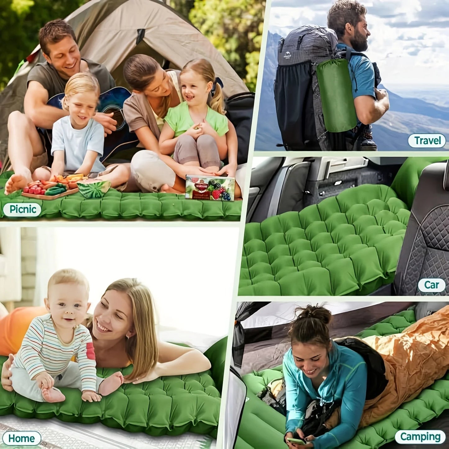 Outdoor Camping Super Thick  Inflatable Sleeping Mat