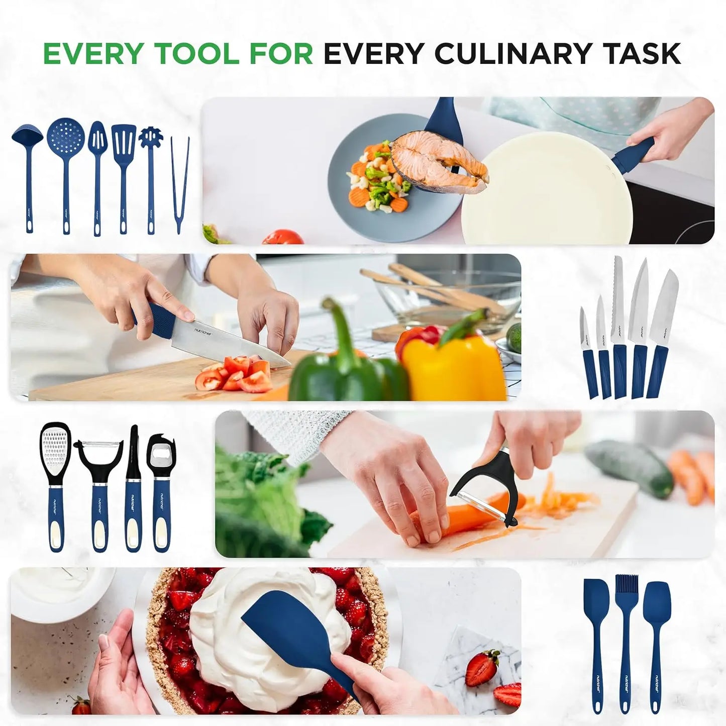 54 Piece Professional Grade Kitchen Cookware Set