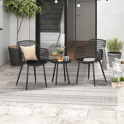 3 Piece Patio Bistro Set All Weather