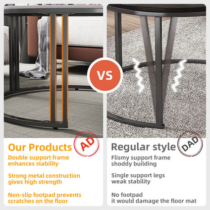 Modern Nesting Coffee Table Set of 2